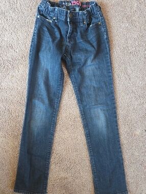 Dark Wash Straight Leg Jeans Gap Kids